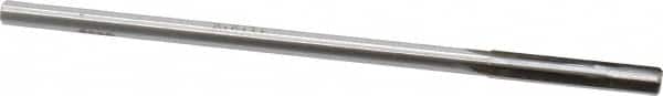 Made in USA - 0.259" Carbide-Tipped 4 Flute Chucking Reamer - Straight Flute, 15/64" Straight Shank, 1-1/2" Flute Length, 6" OAL - Americas Industrial Supply