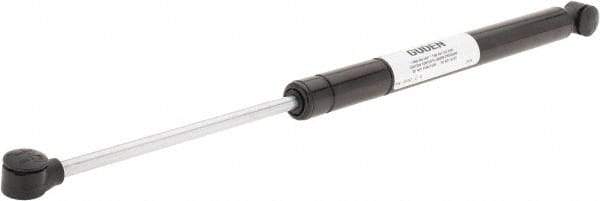 Made in USA - 0.32" Rod Diam, 0.87" Tube Diam, 100 Lb Capacity, Hydraulic Dampers - Compression, 17.01" Extended Length, 6" Stroke Length, Plastic Ball Socket, Chrome-Plated Piston - Americas Industrial Supply