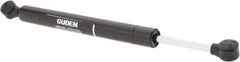 Made in USA - 0.32" Rod Diam, 0.87" Tube Diam, 100 Lb Capacity, Hydraulic Dampers - Extension, 14.49" Extended Length, 5" Stroke Length, Plastic Ball Socket, Chrome-Plated Piston - Americas Industrial Supply