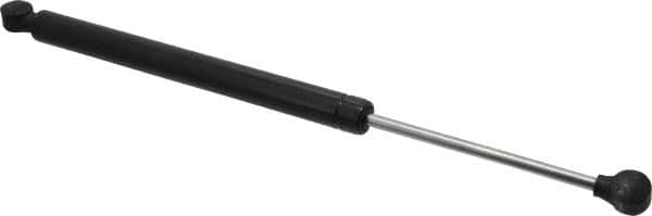 Made in USA - 0.32" Rod Diam, 0.87" Tube Diam, 100 Lb Capacity, Hydraulic Dampers - Extension, 17.01" Extended Length, 6" Stroke Length, Plastic Ball Socket, Chrome-Plated Piston - Americas Industrial Supply