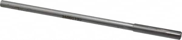 Made in USA - 0.273" Carbide-Tipped 4 Flute Chucking Reamer - Straight Flute, 15/64" Straight Shank, 1-1/2" Flute Length, 6" OAL - Americas Industrial Supply