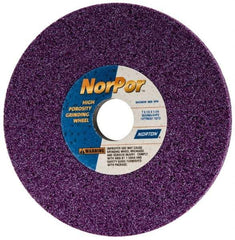Norton - 7" Diam x 1-1/4" Hole x 1/2" Thick, G Hardness, 60 Grit Surface Grinding Wheel - Ceramic, Type 1, Medium Grade, 3,600 Max RPM, Vitrified Bond, No Recess - Americas Industrial Supply