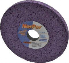 Norton - 7" Diam x 1-1/4" Hole x 1/2" Thick, H Hardness, 60 Grit Surface Grinding Wheel - Ceramic, Type 1, Medium Grade, 3,600 Max RPM, Vitrified Bond, No Recess - Americas Industrial Supply