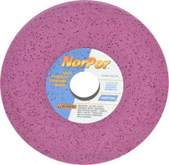 Norton - 7" Diam x 1-1/4" Hole x 1/2" Thick, H Hardness, 60 Grit Surface Grinding Wheel - Aluminum Oxide, Type 1, Medium Grade, 3,600 Max RPM, Vitrified Bond, No Recess - Americas Industrial Supply