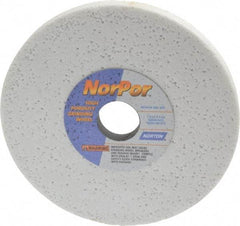 Norton - 7" Diam x 1-1/4" Hole x 1/2" Thick, H Hardness, 60 Grit Surface Grinding Wheel - Aluminum Oxide, Type 1, Medium Grade, 3,600 Max RPM, Vitrified Bond, No Recess - Americas Industrial Supply