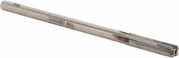 Made in USA - 0.315" Carbide-Tipped 4 Flute Chucking Reamer - Straight Flute, 9/32" Straight Shank, 1-1/2" Flute Length, 6" OAL - Americas Industrial Supply