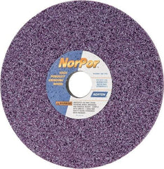 Norton - 8" Diam x 1-1/4" Hole x 1/2" Thick, G Hardness, 46 Grit Surface Grinding Wheel - Ceramic, Type 1, Coarse Grade, 3,600 Max RPM, Vitrified Bond, No Recess - Americas Industrial Supply