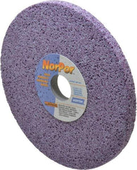 Norton - 8" Diam x 1-1/4" Hole x 1/2" Thick, H Hardness, 46 Grit Surface Grinding Wheel - Ceramic, Type 1, Coarse Grade, 3,600 Max RPM, Vitrified Bond, No Recess - Americas Industrial Supply
