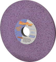 Norton - 8" Diam x 1-1/4" Hole x 1/2" Thick, G Hardness, 60 Grit Surface Grinding Wheel - Ceramic, Type 1, Medium Grade, 3,600 Max RPM, Vitrified Bond, No Recess - Americas Industrial Supply