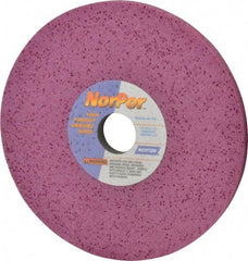 Norton - 8" Diam x 1-1/4" Hole x 1/2" Thick, H Hardness, 60 Grit Surface Grinding Wheel - Aluminum Oxide, Type 1, Medium Grade, 3,600 Max RPM, Vitrified Bond, No Recess - Americas Industrial Supply