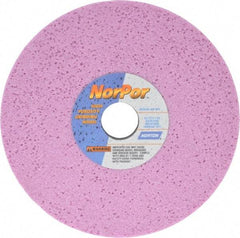 Norton - 8" Diam x 1-1/4" Hole x 1/2" Thick, H Hardness, 46 Grit Surface Grinding Wheel - Aluminum Oxide, Type 1, Coarse Grade, 3,600 Max RPM, Vitrified Bond, No Recess - Americas Industrial Supply