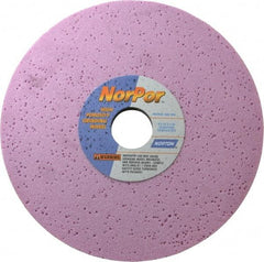 Norton - 8" Diam x 1-1/4" Hole x 1/2" Thick, H Hardness, 60 Grit Surface Grinding Wheel - Aluminum Oxide, Type 1, Medium Grade, 3,600 Max RPM, Vitrified Bond, No Recess - Americas Industrial Supply