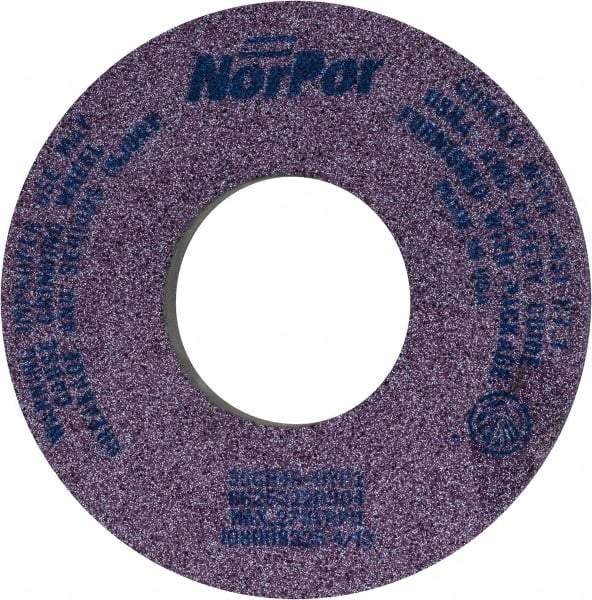 Norton - 12" Diam x 5" Hole x 1-1/2" Thick, H Hardness, 46 Grit Surface Grinding Wheel - Ceramic, Type 5, Coarse Grade, 2,710 Max RPM, Vitrified Bond, One-Side Recess - Americas Industrial Supply
