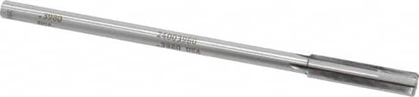 Made in USA - 0.398" Carbide-Tipped 4 Flute Chucking Reamer - Americas Industrial Supply