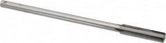 Made in USA - 0.408" Carbide-Tipped 4 Flute Chucking Reamer - Straight Flute, 5/16" Straight Shank, 1-3/4" Flute Length, 7" OAL - Americas Industrial Supply
