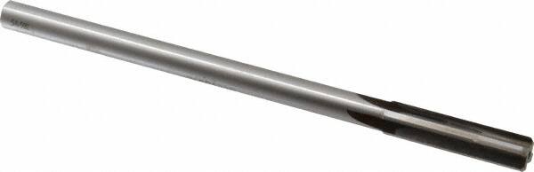 Made in USA - 0.423" Carbide-Tipped 4 Flute Chucking Reamer - Straight Flute, 3/8" Straight Shank, 1-3/4" Flute Length, 7" OAL - Americas Industrial Supply