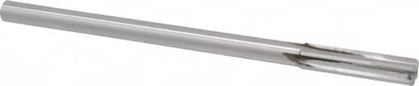 Made in USA - 0.425" Carbide-Tipped 4 Flute Chucking Reamer - Straight Flute, 3/8" Straight Shank, 1-3/4" Flute Length, 7" OAL - Americas Industrial Supply