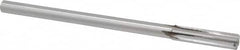 Made in USA - 0.425" Carbide-Tipped 4 Flute Chucking Reamer - Straight Flute, 3/8" Straight Shank, 1-3/4" Flute Length, 7" OAL - Americas Industrial Supply