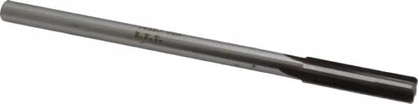 Made in USA - 0.432" Carbide-Tipped 4 Flute Chucking Reamer - Straight Flute, 3/8" Straight Shank, 1-3/4" Flute Length, 7" OAL - Americas Industrial Supply