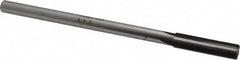 Made in USA - 0.432" Carbide-Tipped 4 Flute Chucking Reamer - Straight Flute, 3/8" Straight Shank, 1-3/4" Flute Length, 7" OAL - Americas Industrial Supply