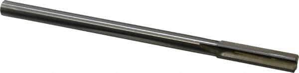 Made in USA - 0.434" Carbide-Tipped 4 Flute Chucking Reamer - Straight Flute, 3/8" Straight Shank, 1-3/4" Flute Length, 7" OAL - Americas Industrial Supply