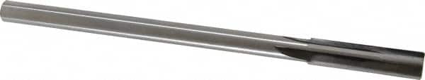 Made in USA - 0.435" Carbide-Tipped 4 Flute Chucking Reamer - Straight Flute, 3/8" Straight Shank, 1-3/4" Flute Length, 7" OAL - Americas Industrial Supply