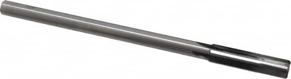 Made in USA - 0.436" Carbide-Tipped 4 Flute Chucking Reamer - Straight Flute, 3/8" Straight Shank, 1-3/4" Flute Length, 7" OAL - Americas Industrial Supply