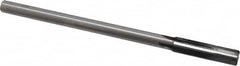 Made in USA - 0.436" Carbide-Tipped 4 Flute Chucking Reamer - Straight Flute, 3/8" Straight Shank, 1-3/4" Flute Length, 7" OAL - Americas Industrial Supply
