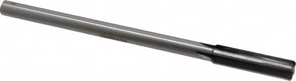 Made in USA - 0.445" Carbide-Tipped 4 Flute Chucking Reamer - Straight Flute, 3/8" Straight Shank, 1-3/4" Flute Length, 7" OAL - Americas Industrial Supply
