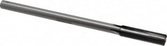 Made in USA - 0.445" Carbide-Tipped 4 Flute Chucking Reamer - Straight Flute, 3/8" Straight Shank, 1-3/4" Flute Length, 7" OAL - Americas Industrial Supply