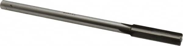 Made in USA - 0.46" Carbide-Tipped 4 Flute Chucking Reamer - Straight Flute, 3/8" Straight Shank, 1-3/4" Flute Length, 7" OAL - Americas Industrial Supply