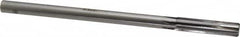 Made in USA - 0.473" Carbide-Tipped 6 Flute Chucking Reamer - Straight Flute, 7/16" Straight Shank, 2" Flute Length, 8" OAL - Americas Industrial Supply