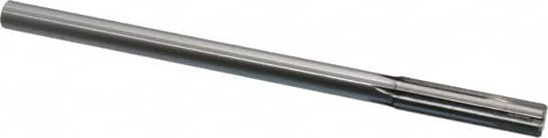 Made in USA - 0.48" Carbide-Tipped 6 Flute Chucking Reamer - Straight Flute, 7/16" Straight Shank, 2" Flute Length, 8" OAL - Americas Industrial Supply