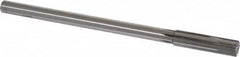 Made in USA - 0.514" Carbide-Tipped 6 Flute Chucking Reamer - Straight Flute, 7/16" Straight Shank, 2" Flute Length, 8" OAL - Americas Industrial Supply
