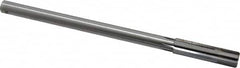 Made in USA - 0.517" Carbide-Tipped 6 Flute Chucking Reamer - Straight Flute, 7/16" Straight Shank, 2" Flute Length, 8" OAL - Americas Industrial Supply