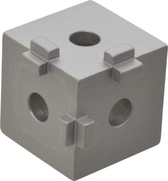 80/20 Inc. - Open Shelving Square Tri-Corner Connector - Aluminum, Use with Series 10 & Bolt Kit 3017 - Americas Industrial Supply