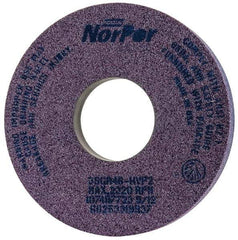 Norton - 14" Diam x 5" Hole x 2" Thick, H Hardness, 46 Grit Surface Grinding Wheel - Ceramic, Type 5, Coarse Grade, 2,320 Max RPM, Vitrified Bond, One-Side Recess - Americas Industrial Supply