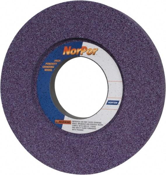 Norton - 14" Diam x 5" Hole x 1-1/2" Thick, H Hardness, 46 Grit Surface Grinding Wheel - Ceramic, Type 5, Coarse Grade, 2,320 Max RPM, Vitrified Bond, One-Side Recess - Americas Industrial Supply