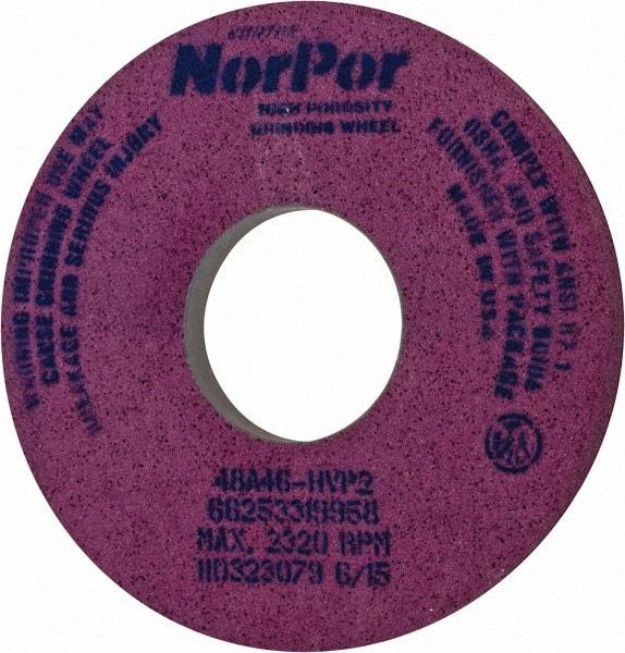 Norton - 14" Diam x 5" Hole x 1-1/2" Thick, H Hardness, 46 Grit Surface Grinding Wheel - Aluminum Oxide, Type 5, Coarse Grade, 2,320 Max RPM, Vitrified Bond, One-Side Recess - Americas Industrial Supply