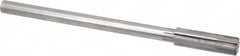 Made in USA - 0.579" Carbide-Tipped 6 Flute Chucking Reamer - Straight Flute, 7/16" Straight Shank, 2" Flute Length, 8" OAL - Americas Industrial Supply