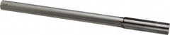 Made in USA - 0.639" Carbide-Tipped 6 Flute Chucking Reamer - Straight Flute, 9/16" Straight Shank, 2-1/4" Flute Length, 9" OAL - Americas Industrial Supply