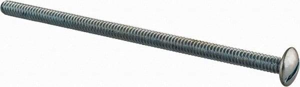 Value Collection - #10-24 UNC, 4" Length Under Head Slotted Drive Machine Screw - Truss Head, Grade 2 Steel, Zinc-Plated Finish, Without Washer - Americas Industrial Supply