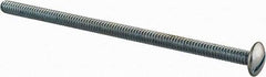 Value Collection - #10-24 UNC, 4" Length Under Head Slotted Drive Machine Screw - Truss Head, Grade 2 Steel, Zinc-Plated Finish, Without Washer - Americas Industrial Supply