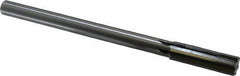 Made in USA - 0.686" Carbide-Tipped 6 Flute Chucking Reamer - Straight Flute, 9/16" Straight Shank, 2-1/4" Flute Length, 9" OAL - Americas Industrial Supply