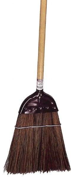 Weiler - 12" Wide, Plastic Bristles, Plastic Handle, Angled Broom - Flagged - Americas Industrial Supply