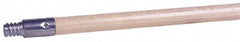 Weiler - 60 x 15/16" Wood Handle for Floor Brushes & Garage Brushes - Threaded Connection, Tan - Americas Industrial Supply