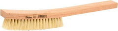 Weiler - 4 Rows x 18 Columns Tampico Plater Brush - 5-1/4" Brush Length, 13" OAL, 1" Trim Length, Wood Shoe Handle - Americas Industrial Supply