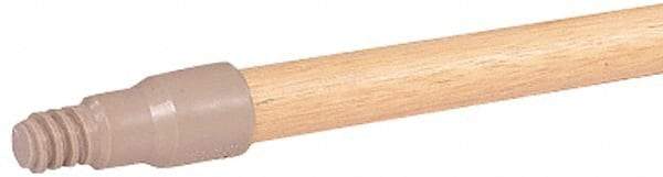 Weiler - 60 x 15/16" Wood Handle for Perma Sweep Floor Brushes - Threaded Connection, Tan - Americas Industrial Supply