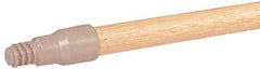 Weiler - 60 x 15/16" Wood Handle for Perma Sweep Floor Brushes - Threaded Connection, Tan - Americas Industrial Supply