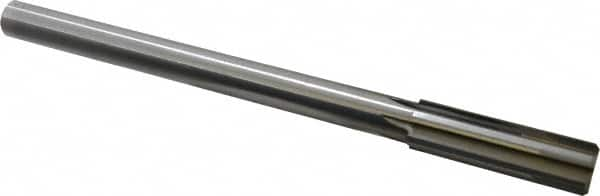 Made in USA - 0.764" Carbide-Tipped 6 Flute Chucking Reamer - Straight Flute, 5/8" Straight Shank, 2-1/2" Flute Length, 9-1/2" OAL - Americas Industrial Supply